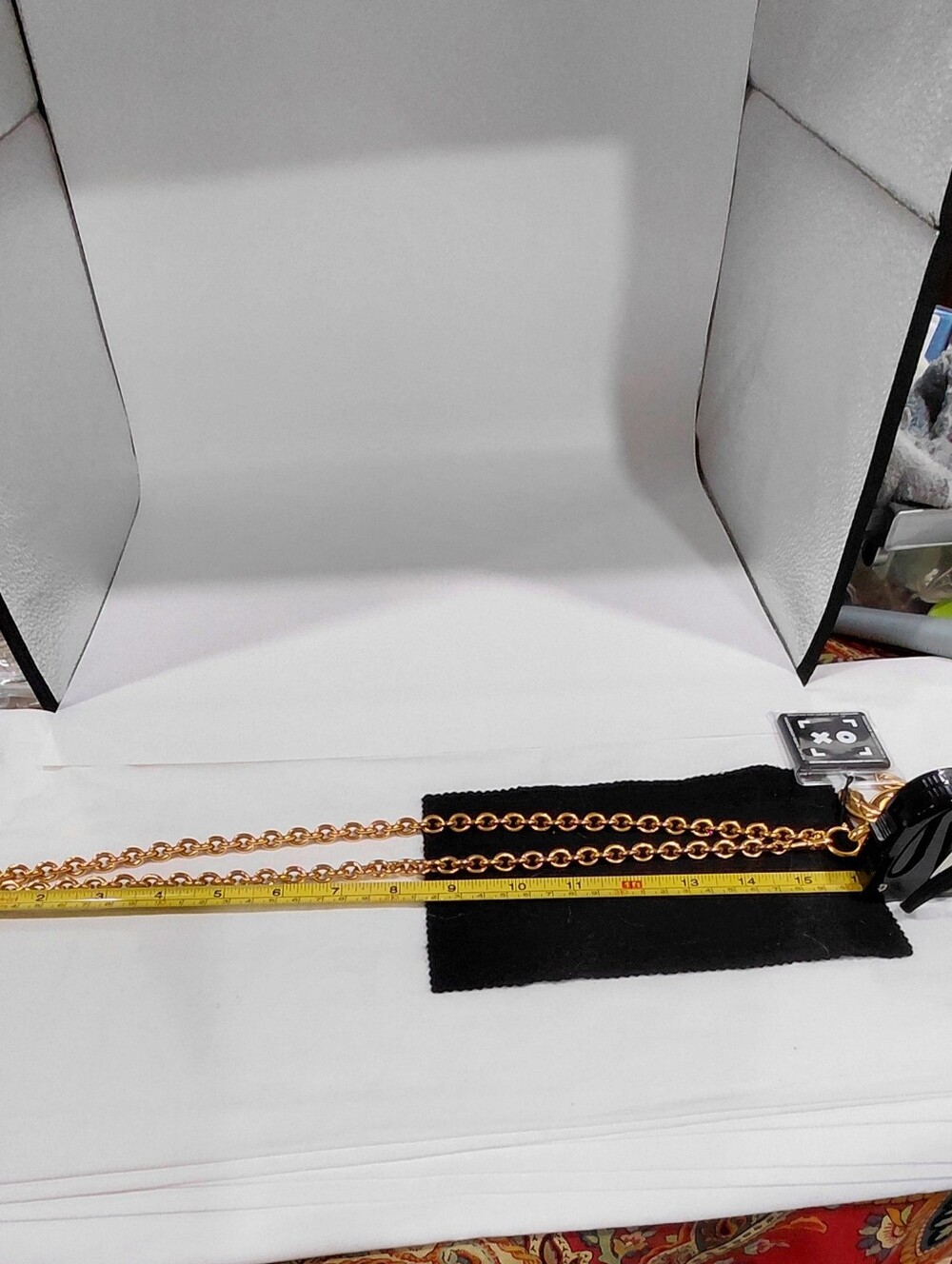 Classic Gold Plated Chanel Interlocking CC Matelasse Quilted Pendant Neclace!๐ - Picture 8 of 14